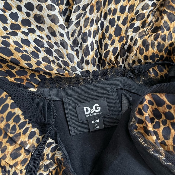 DOLCE and GABBANA LEOPARD PARTY DRESS SIZE SMALL - Picture 4 of 8